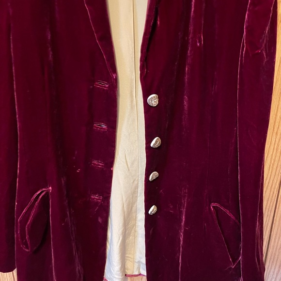 Alease Fisher Red Velvet Size 12 Blazer - Picture 16 of 16